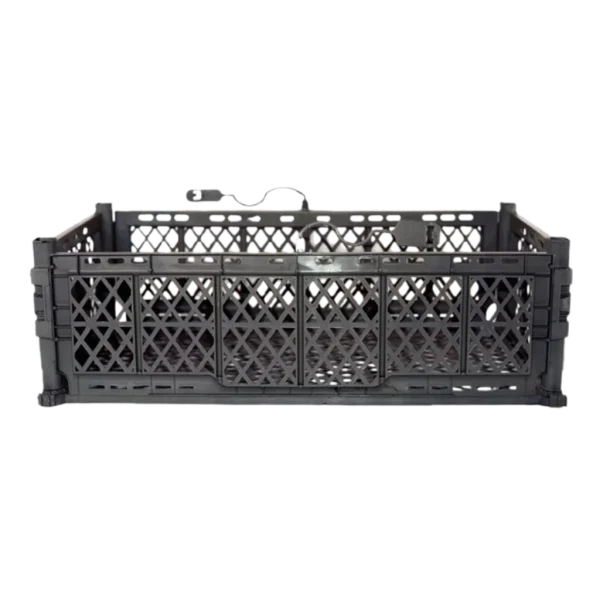 canasto plegable liviano color negro plastigol