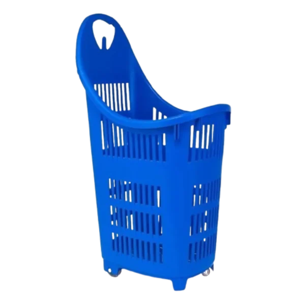 plastigol carrito de supermercado de 4 ruedas color azul